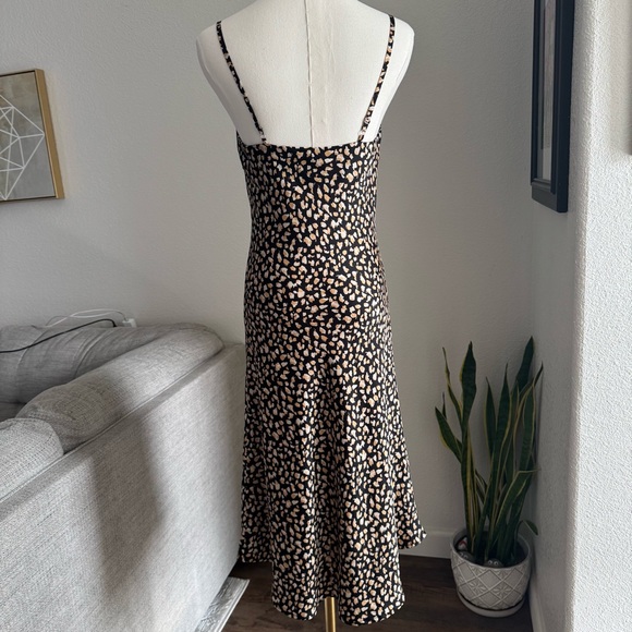 Forever 21 Dress S Sleeveless Small MIDI Fit Flare Cheetah Leopard Slip Sundress - Picture 3 of 7